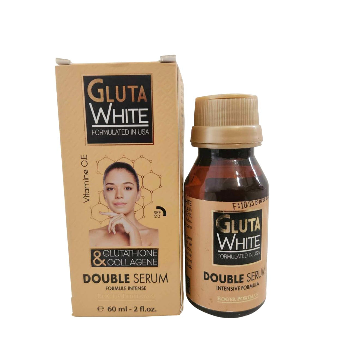 Gluta White Dual Care Serum – Glutathione & Collagen Dark Spot Clarifying Serum, 60ml