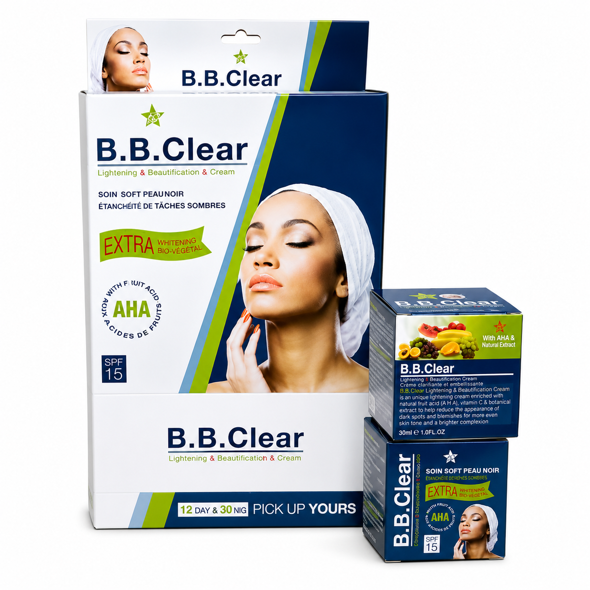 B.B.Clear Lightening &amp; Beautification Cream (Day & Night Set)