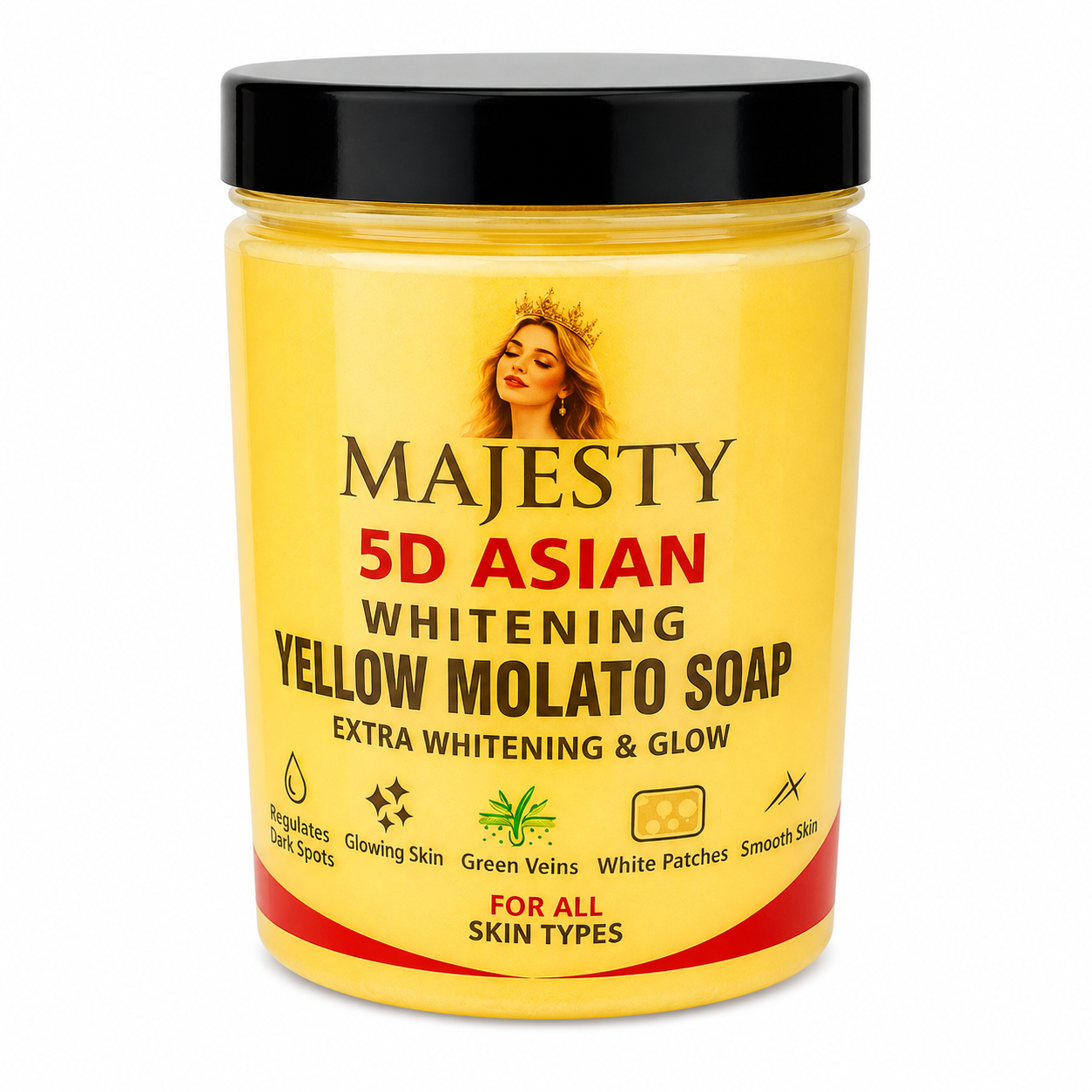 Majesty 5D Asian Whitening Yellow Molato Soap Extra Whitening & Glow
