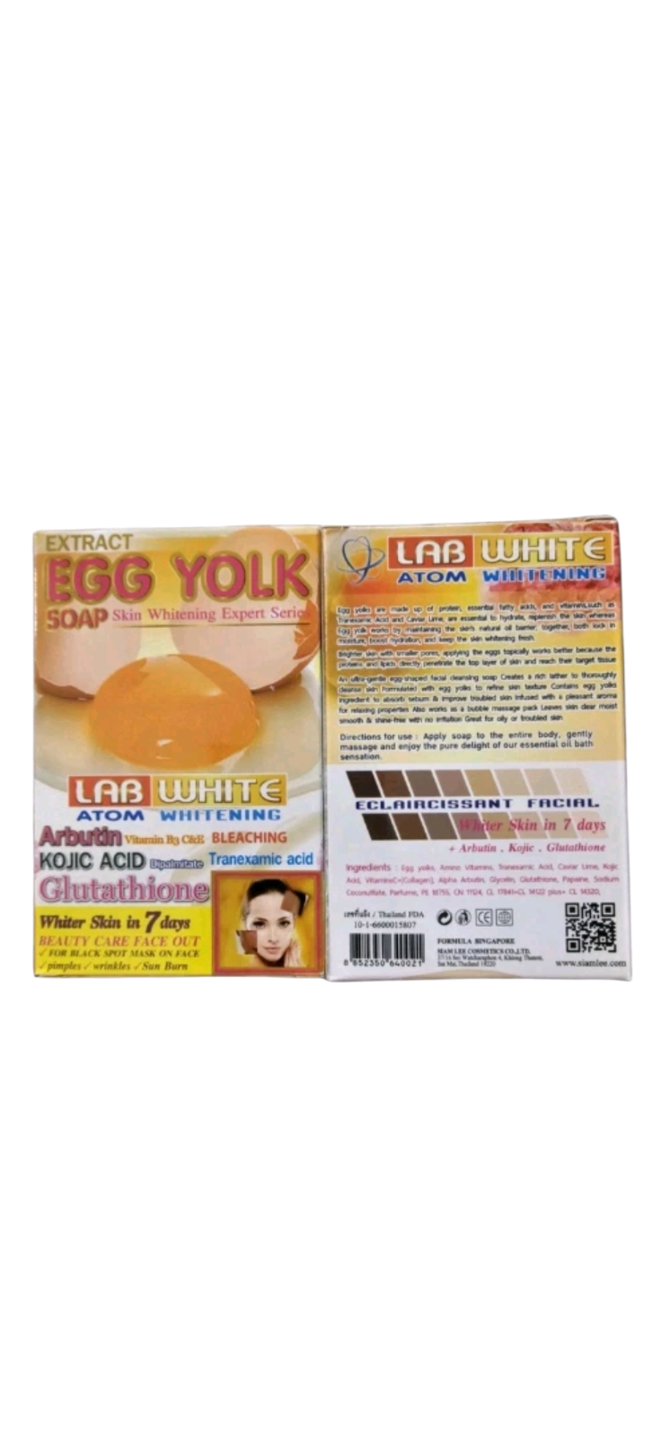 Lab White Egg Yolk & Caviar Lime Exfoliating Soap  160g