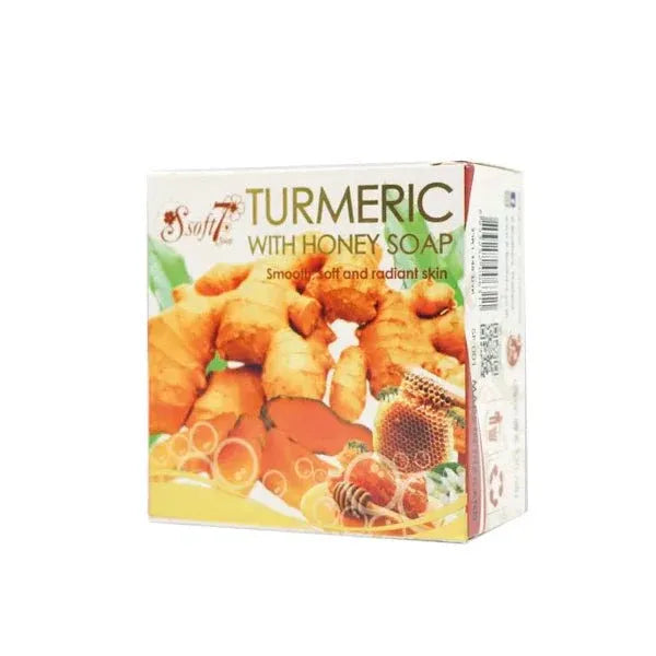 Soft 7 Turmeric & Honey Soap – Brightening & Moisturizing Herbal Soap